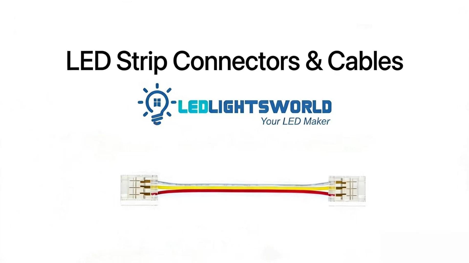 Transparent Crystal 10mm 3-Pin LED Strip Connector Demo – Solderless Installation | LEDLightsWorld