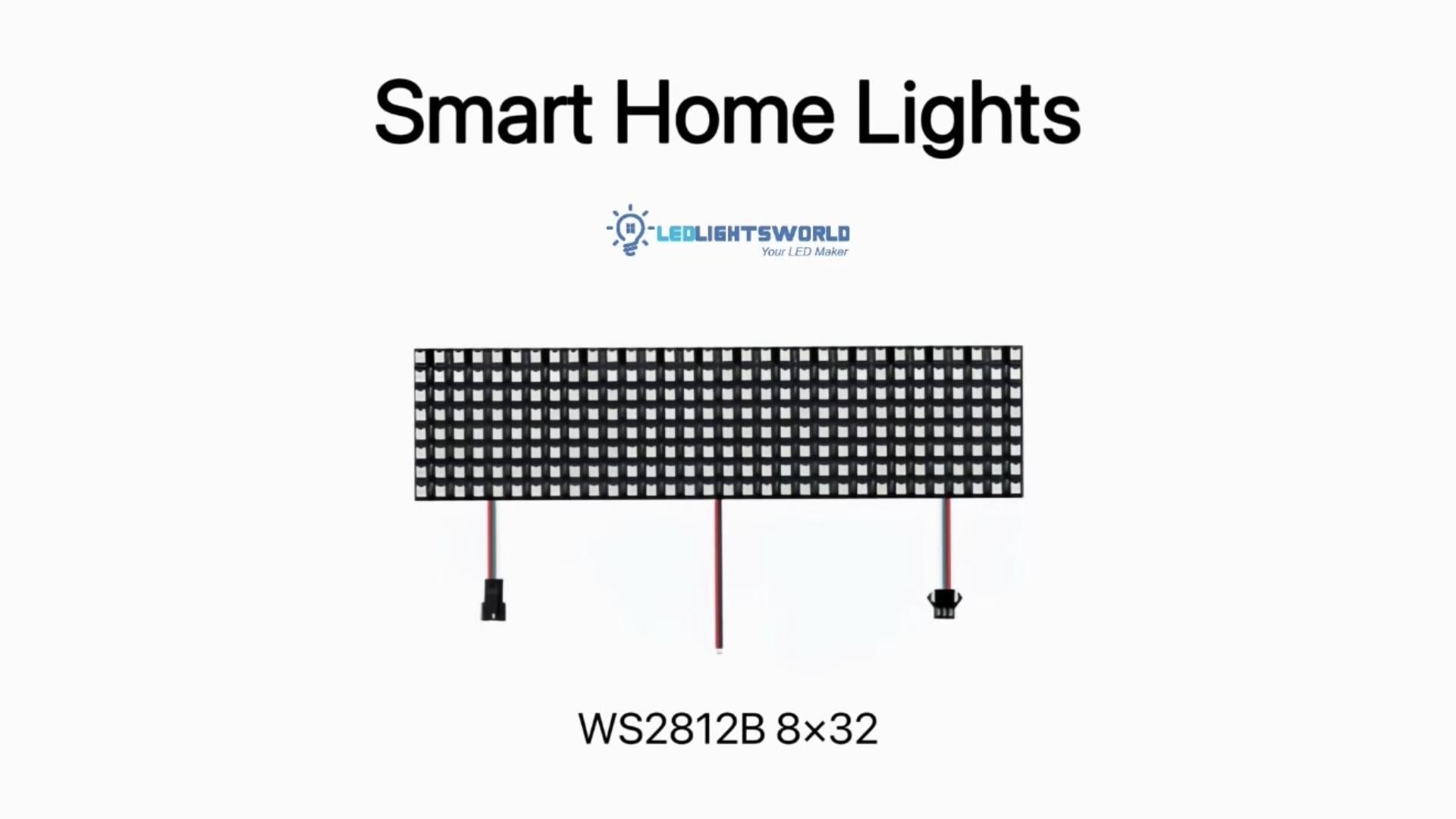 WS2812B LED Matrix Screen Flexible RGB Digital Panel DC5V Addressable Demo | LEDLightsWorld