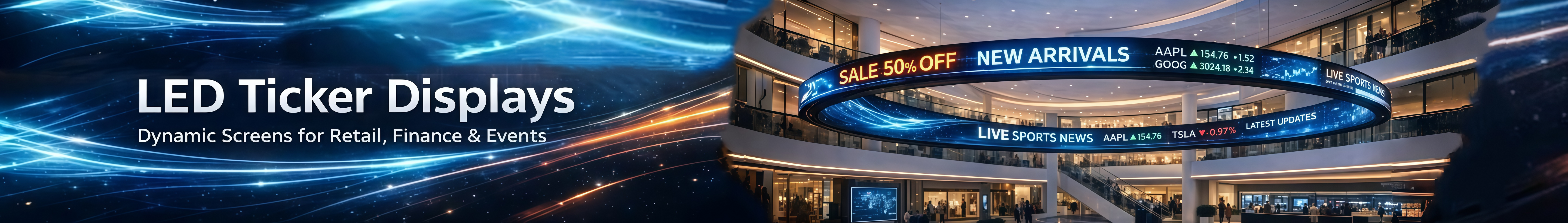 LED Ticker Display