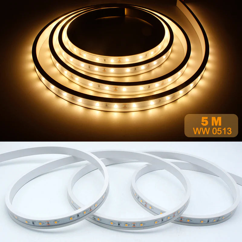 16,4 ft/5 M DC12 V 5*13 mm LED Wasserdicht Flexible Silikon Neon LED Streifen mit 300 LED SMD3528 LED Licht