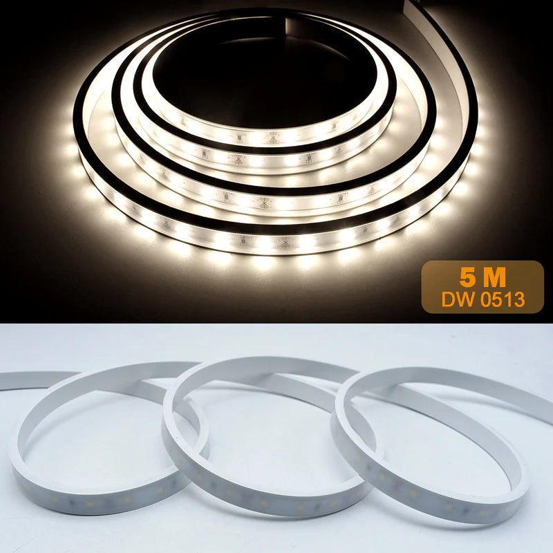 16,4 ft/5 M DC12 V 5*13 mm LED Wasserdicht Flexible Silikon Neon LED Streifen mit 300 LED SMD3528 LED Licht