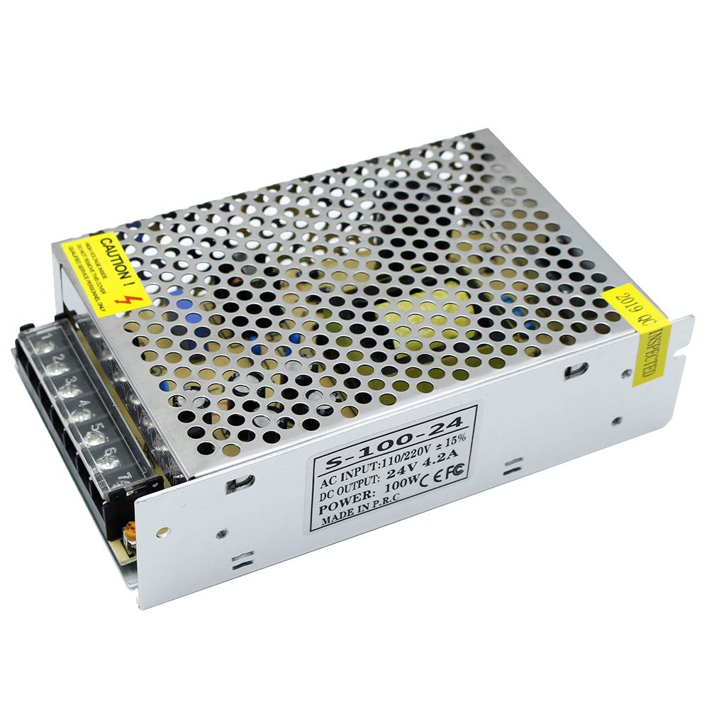 DC 12 V/24 V Schaltnetzteil 60 W–250 W, AC 110/220 V Eingang, Konstantspannungs-LED-Treibertransformator, Metallgehäuse mit Schraubklemmen, CE/FCC/RoHS-zertifiziert