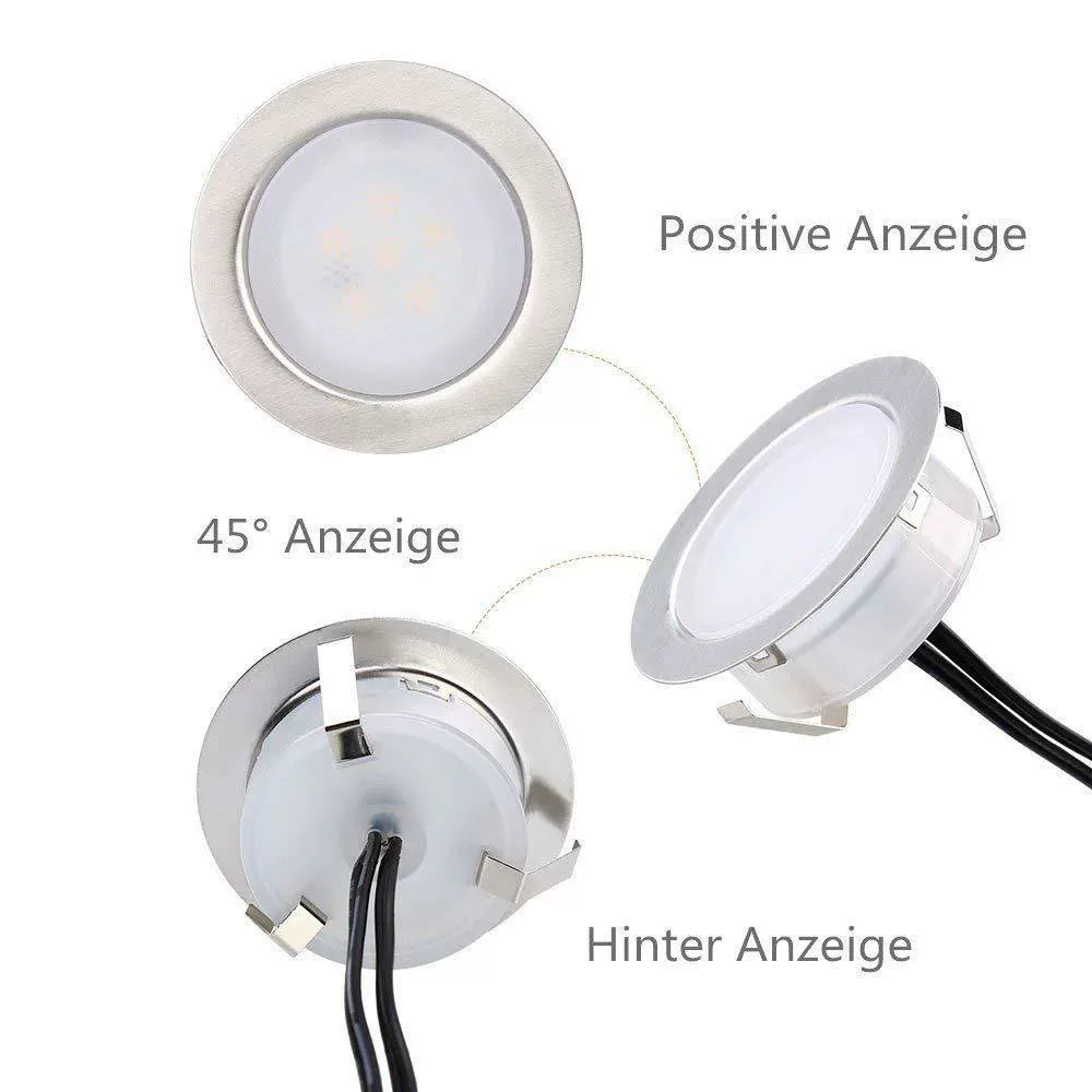 Lot de 8 spots LED d'extérieur encastrables, 3 W, DC12-24 V, IP67, antireflet, angle de 90 °, étanches, livraison gratuite
