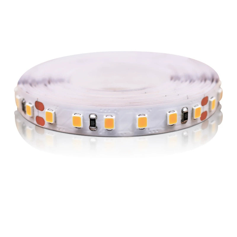 DC24V SMD2835 Full Spectrum LED Strip Light - CRI 97+ | 300 LEDs (60 LEDs/M) | 2700K / 3000K / 4000K / 5500K / 6500K | 10W/M | 8mm PCB | CRI 97+ | IP00 / IP67 | for Mirror, Kitchen Cabinet, Bedroom