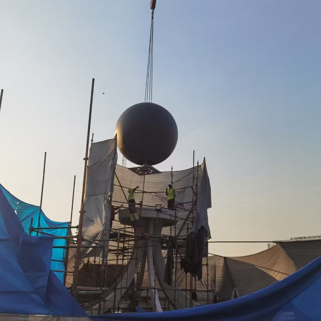 Outdoor LED Sphere Display – Dia. 200 / 250 / 300cm (6.6–9.8ft) | P6 / P5 | Weatherproof 360° Ball Screen for Landmarks & Public Installations
