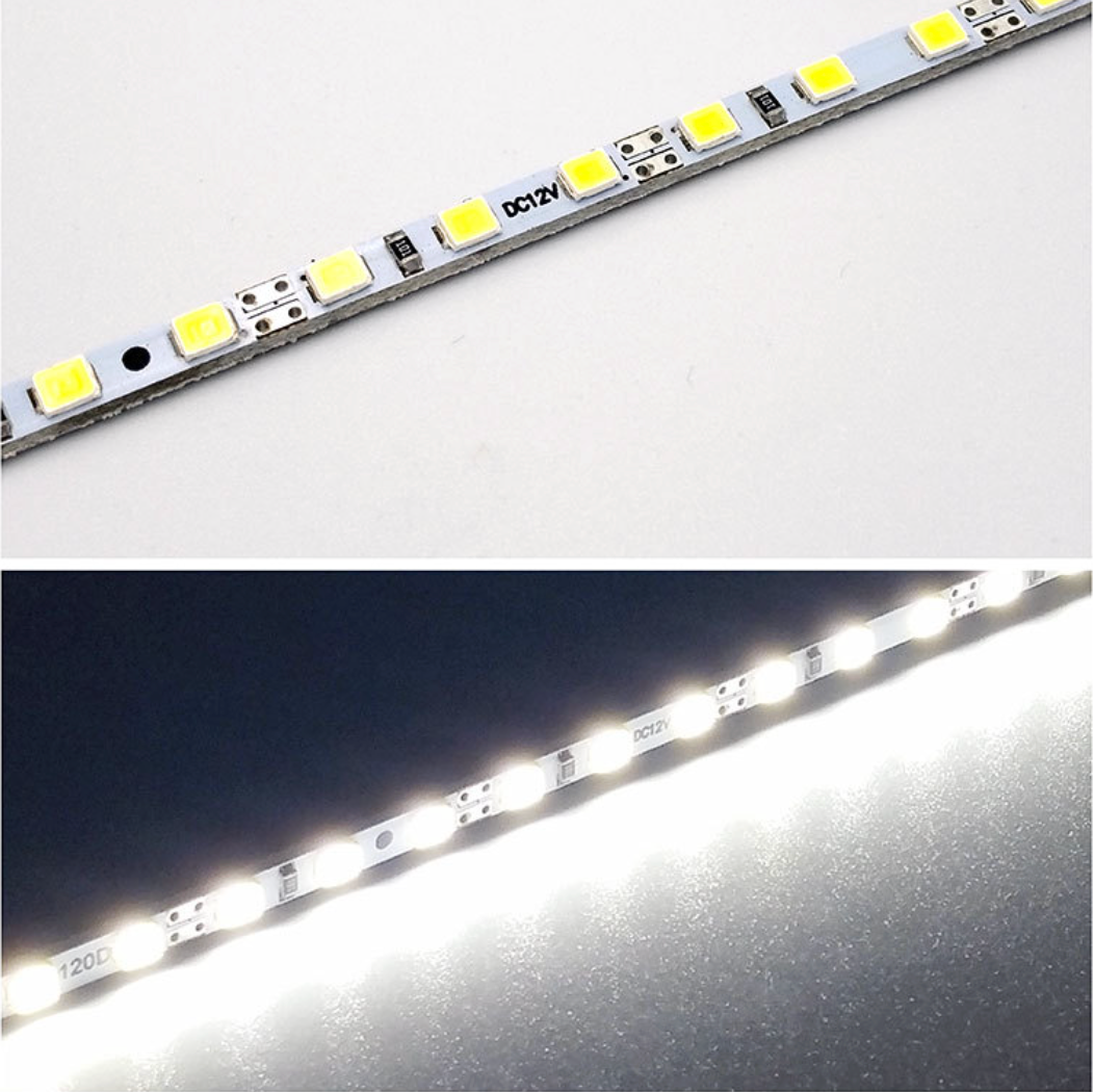 5er-Pack 19,7 Zoll superschlanke 4 mm SMD3528 starre LED-Streifenbeleuchtung 60 LEDs