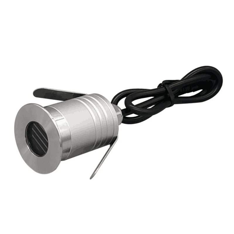 Lot de 8 mini spots LED ronds et étanches pour sol, 1 W, 12 V CC, IP67, ouverture de 20 mm, livraison gratuite