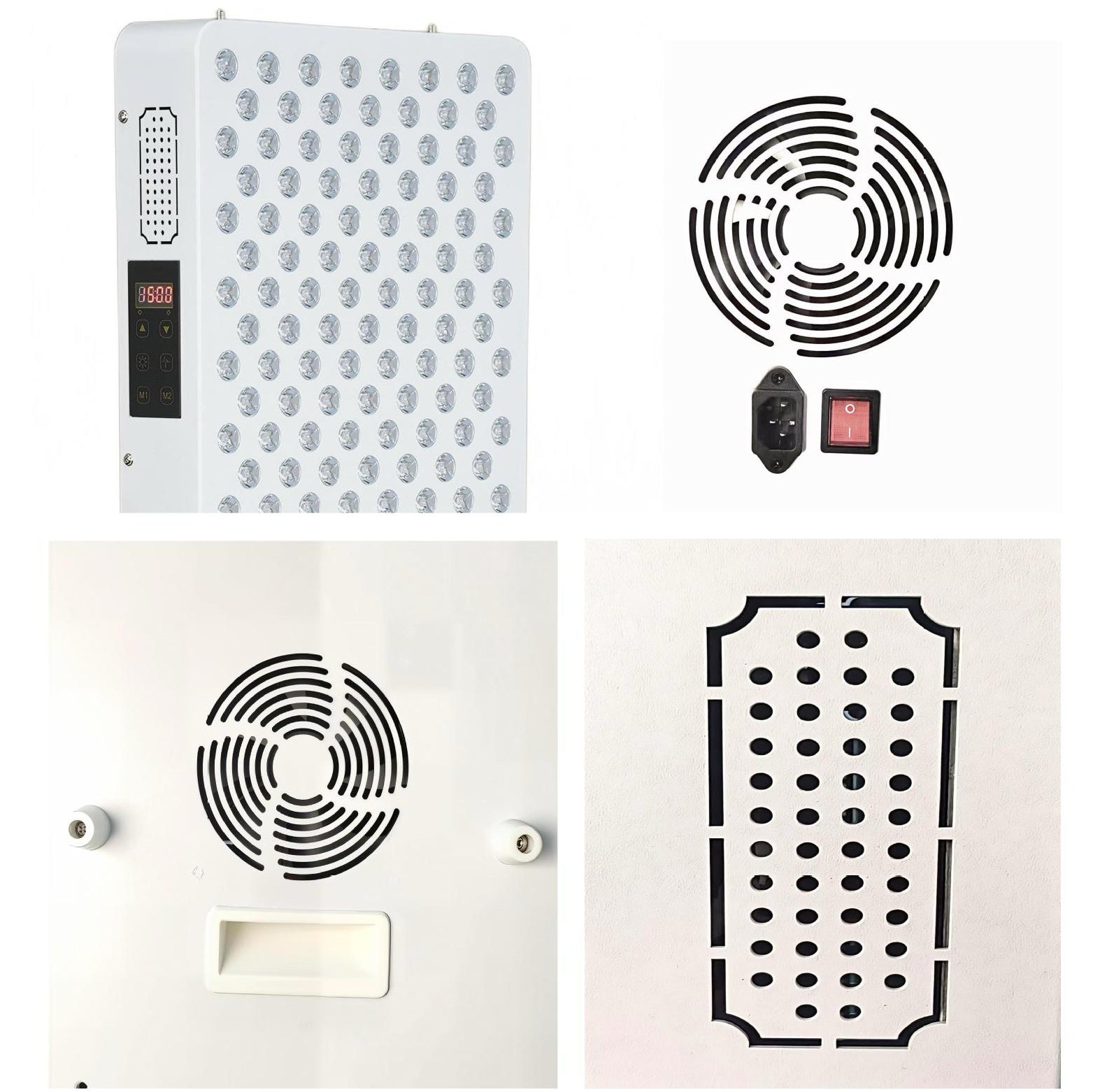 ALPRO1500 Rotes LED-Lichttherapie-Panel, 420 W tiefrote 660 nm und Nahinfrarot 850 nm LED-Lichttherapie