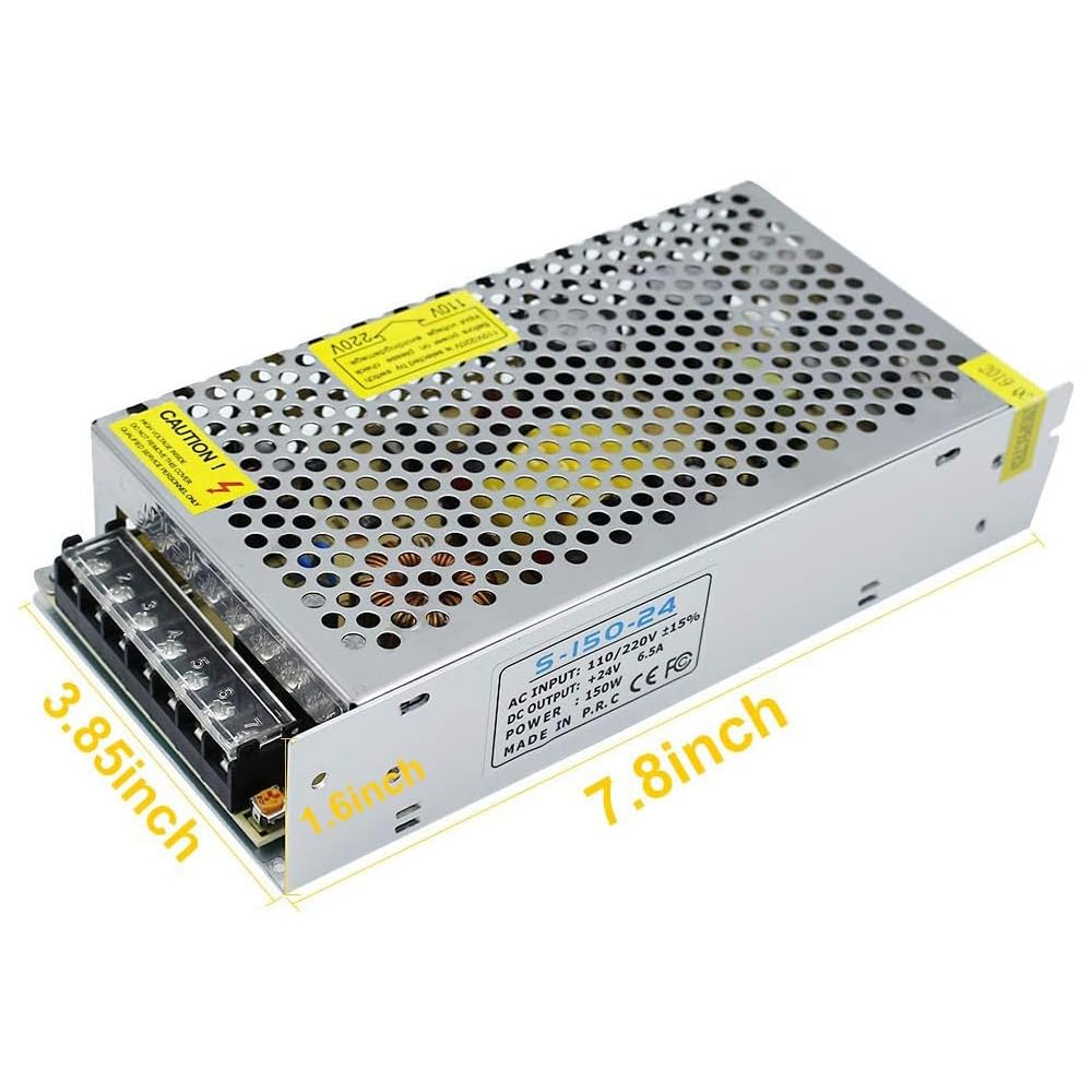 DC 12 V/24 V Schaltnetzteil 60 W–250 W, AC 110/220 V Eingang, Konstantspannungs-LED-Treibertransformator, Metallgehäuse mit Schraubklemmen, CE/FCC/RoHS-zertifiziert