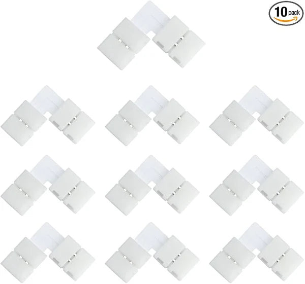LED Strip Connectors – 10mm 2Pin Solderless Clips | Strip to Wire / Strip to Strip / DC Adapter / L / T – Bulk Wholesale 500pcs MOQ | Factory Direct