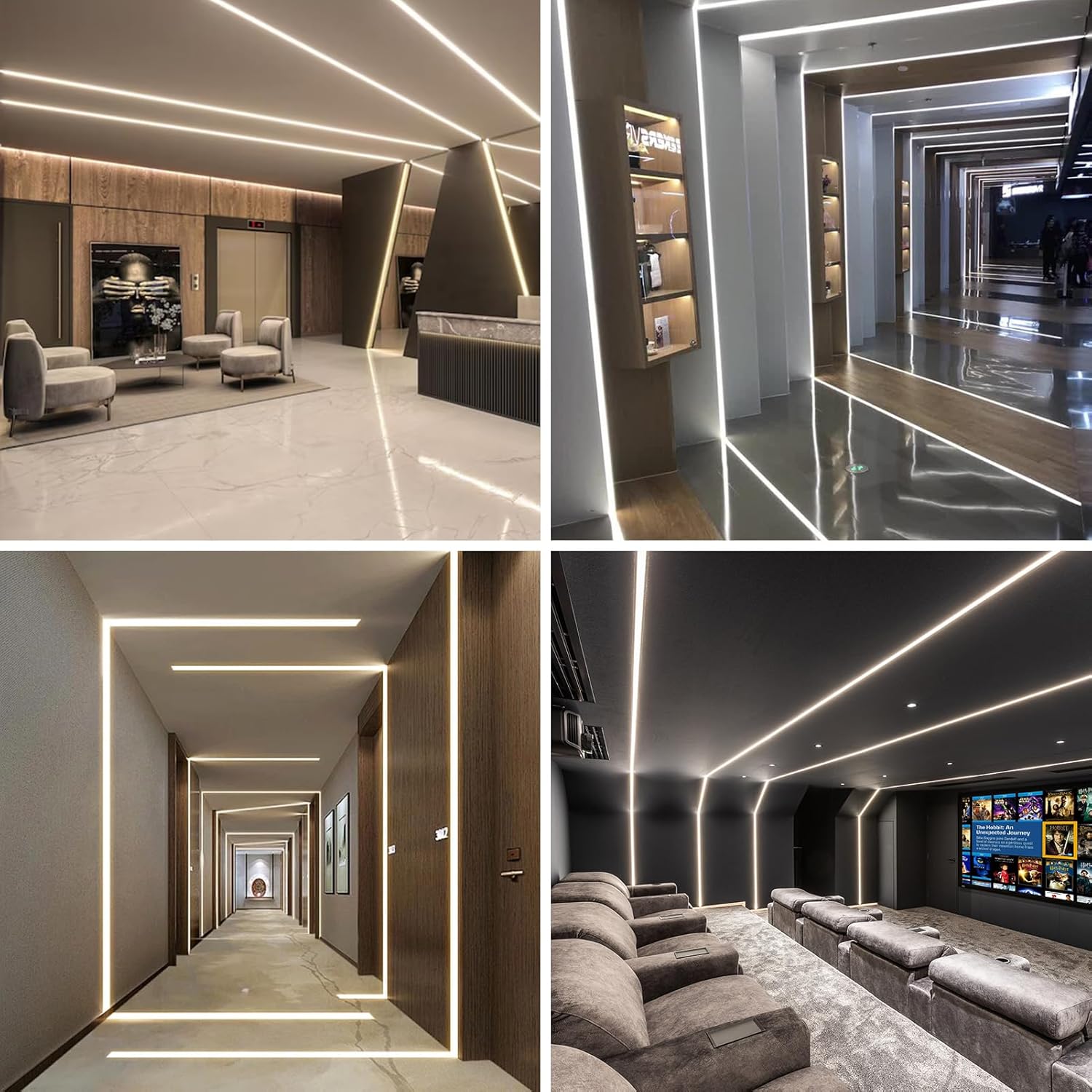 Doppelseitige LED-Aluminiumkanäle zum Eingipsen in Trockenbauwände – Passend für 1 bis 13 mm LED-Streifen | Silber | Milchweiße Abdeckung | 1 / 2 / 3 Meter | Silber | Milchweiße Abdeckung | 50 / 100er-Packung