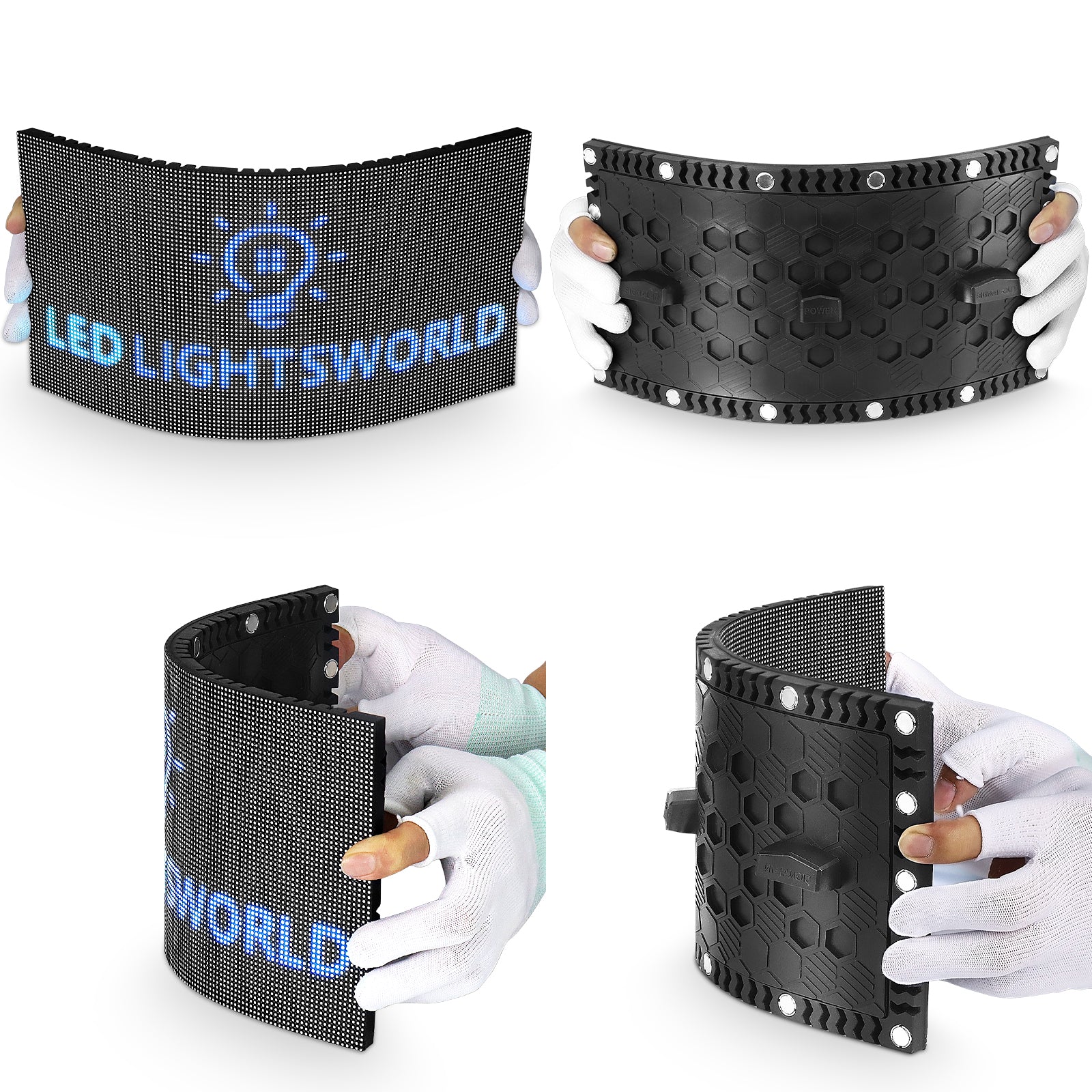 Flexibles LED-Modul für den Außenbereich der OF-3S-Serie – P4 | 320 × 160 mm Panel | IP65 Frontwartung | 4500 Nits