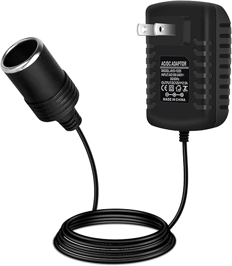 DC 12 V Zigarettenanzünder-Netzteiladapter 12 W–36 W, AC 100–240 V auf 12 V Konvertertransformator, Autosteckdosenladegerät für Pumpe, Kühler, LED-Leuchten – US-Stecker