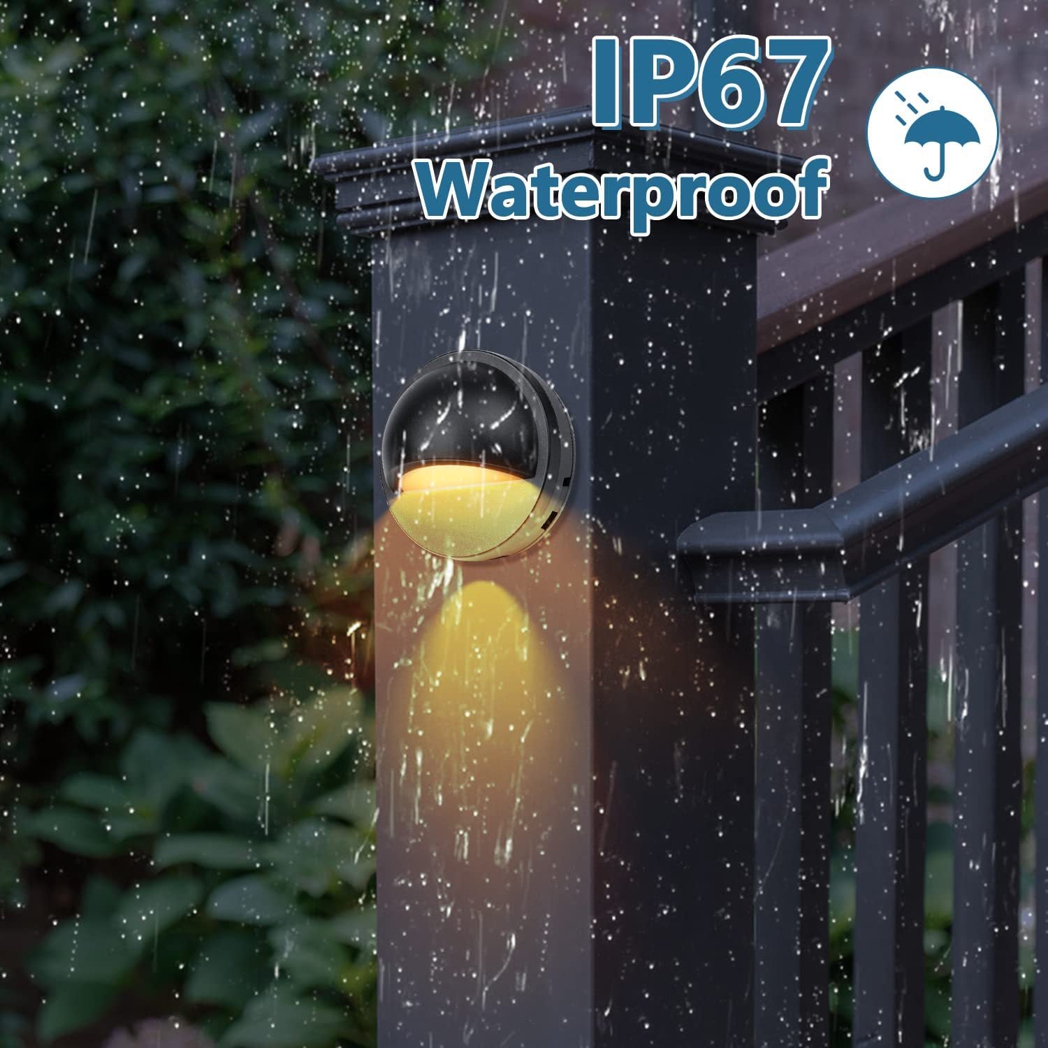 Low Voltage LED Deck Lights - 2.5W | 3000K / 4000K | AC/DC 12–36V | IP67 Waterproof | Outdoor Lights for Walkway Stair Post Railing | 6 /12-Pack
