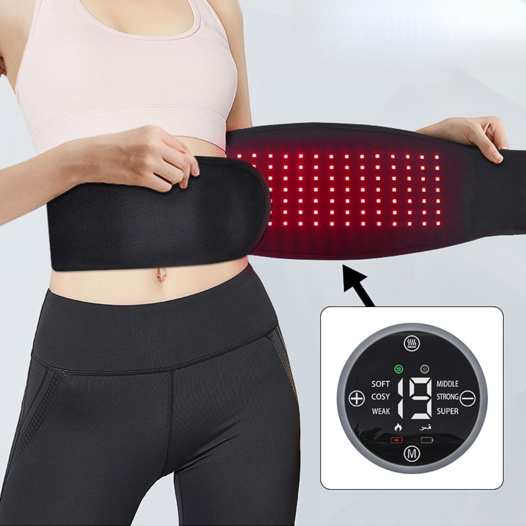 42 W BLK-S Rotlichttherapie-LED-Panel mit 48 Stück 1 W LED (850 nm und 660 nm 1:1) LED-Rotlicht