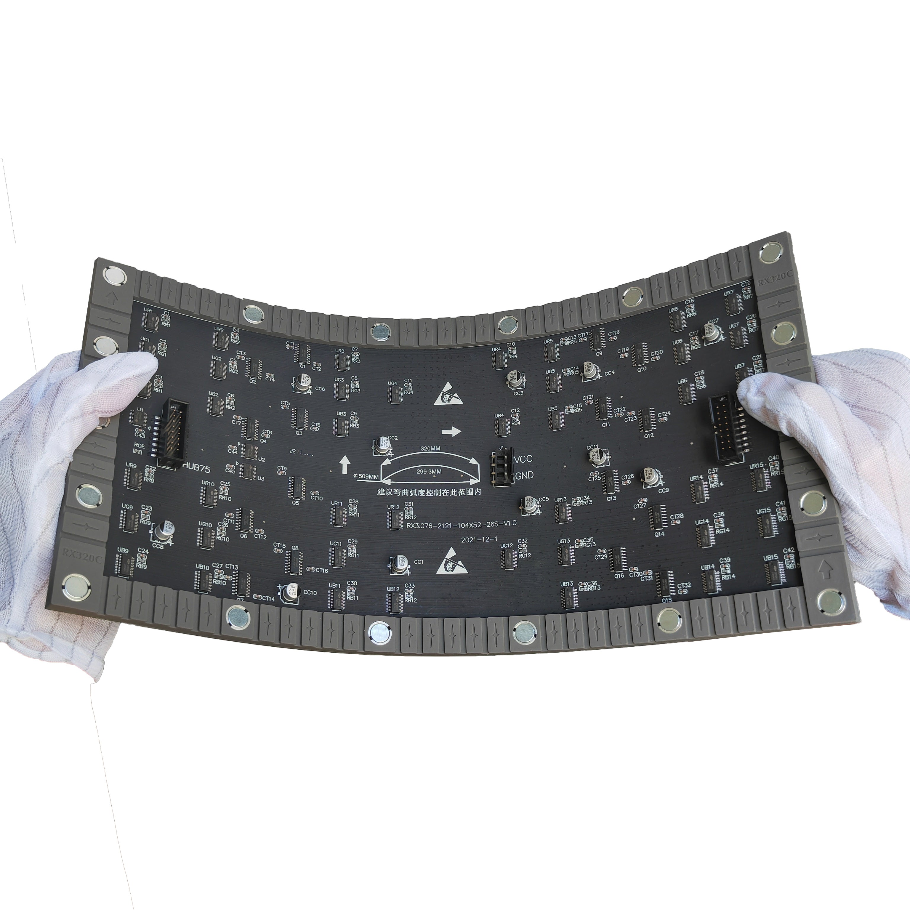 IF-3S Series Indoor Flexible LED Module – P3.076 | 320×160mm | SMD | Soft Back Shell with Magnet | 600nits