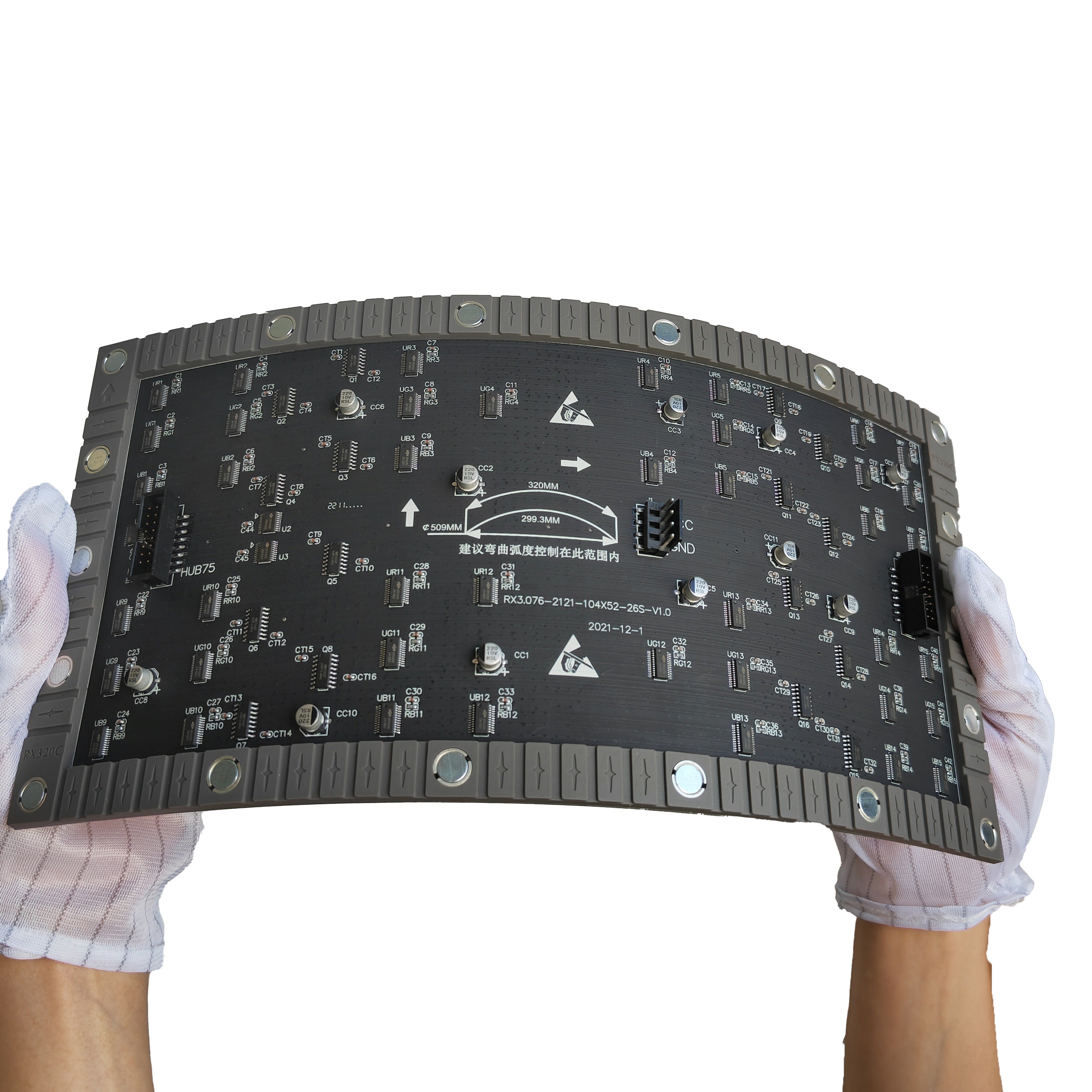 IF-3S Series Indoor Flexible LED Module – P3.076 | 320×160mm | SMD | Soft Back Shell with Magnet | 600nits