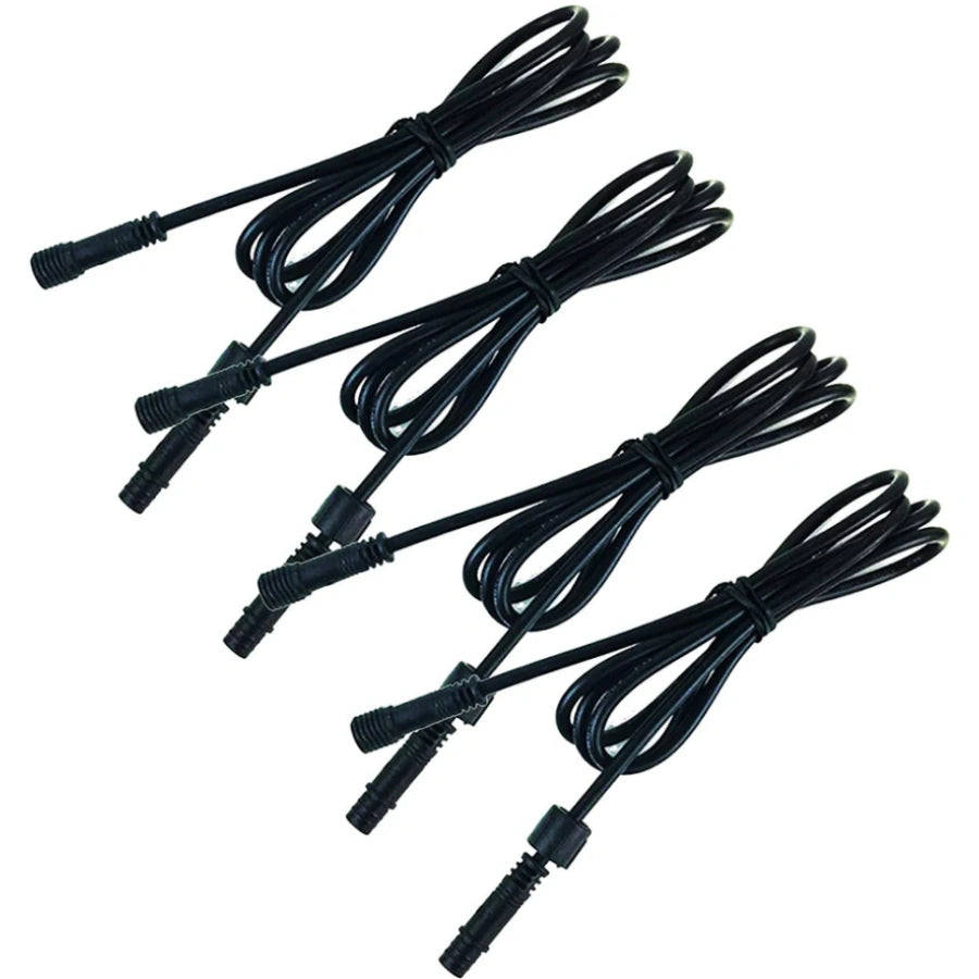 4pcs Pack Extension Cord, 3.28ft 2Pins with Waterproof Male and Female Connector, Copper Core Wire, Lighting Accessories Fittings for LED Inground/Step Stair/Underwater Swimming Pool Lights
