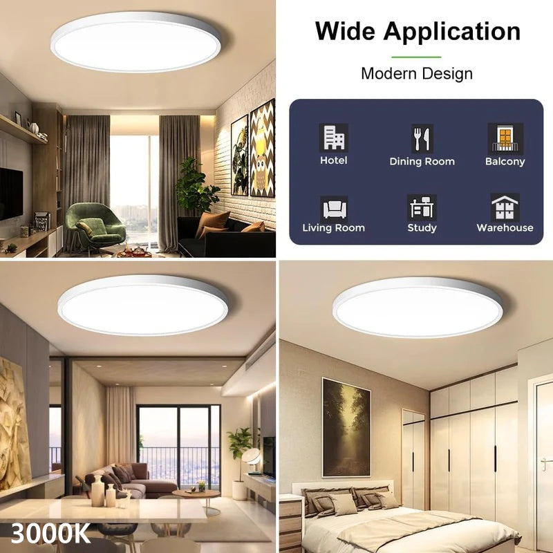15,7 Zoll runde LED-Deckenleuchte – 32 W – Weiß – 3000 K / 4500 K / 5000 K / 6500 K – Deckenleuchte zur Unterputzmontage – Lokaler Lagerbestand (US/UK/DE)