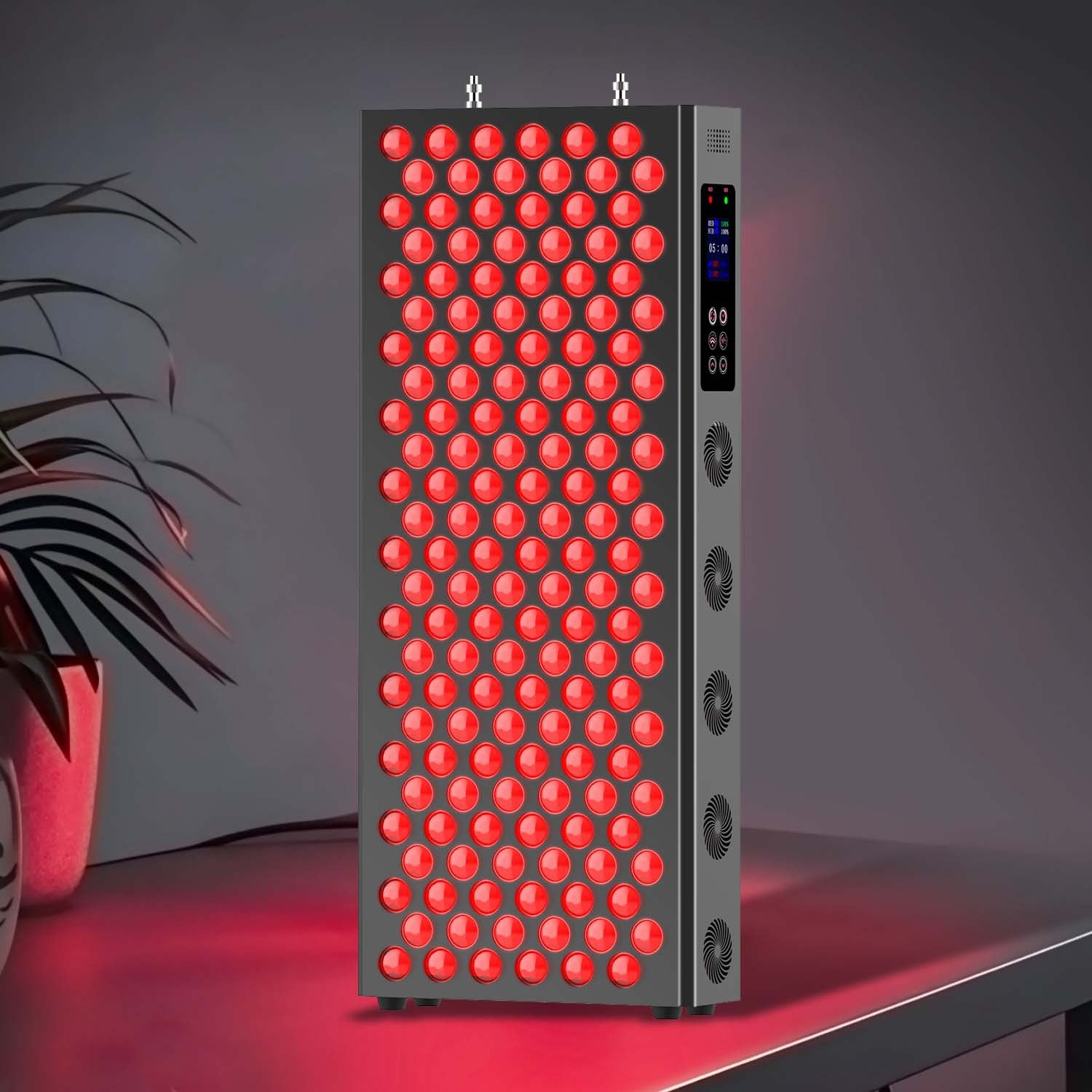 272 W BLK PRO Rotlichttherapie für den Körper, Rotlichtpanel mit 150 Stück 5-Watt-Bi-Chip (850 nm und 660 nm) LED-Rotlicht