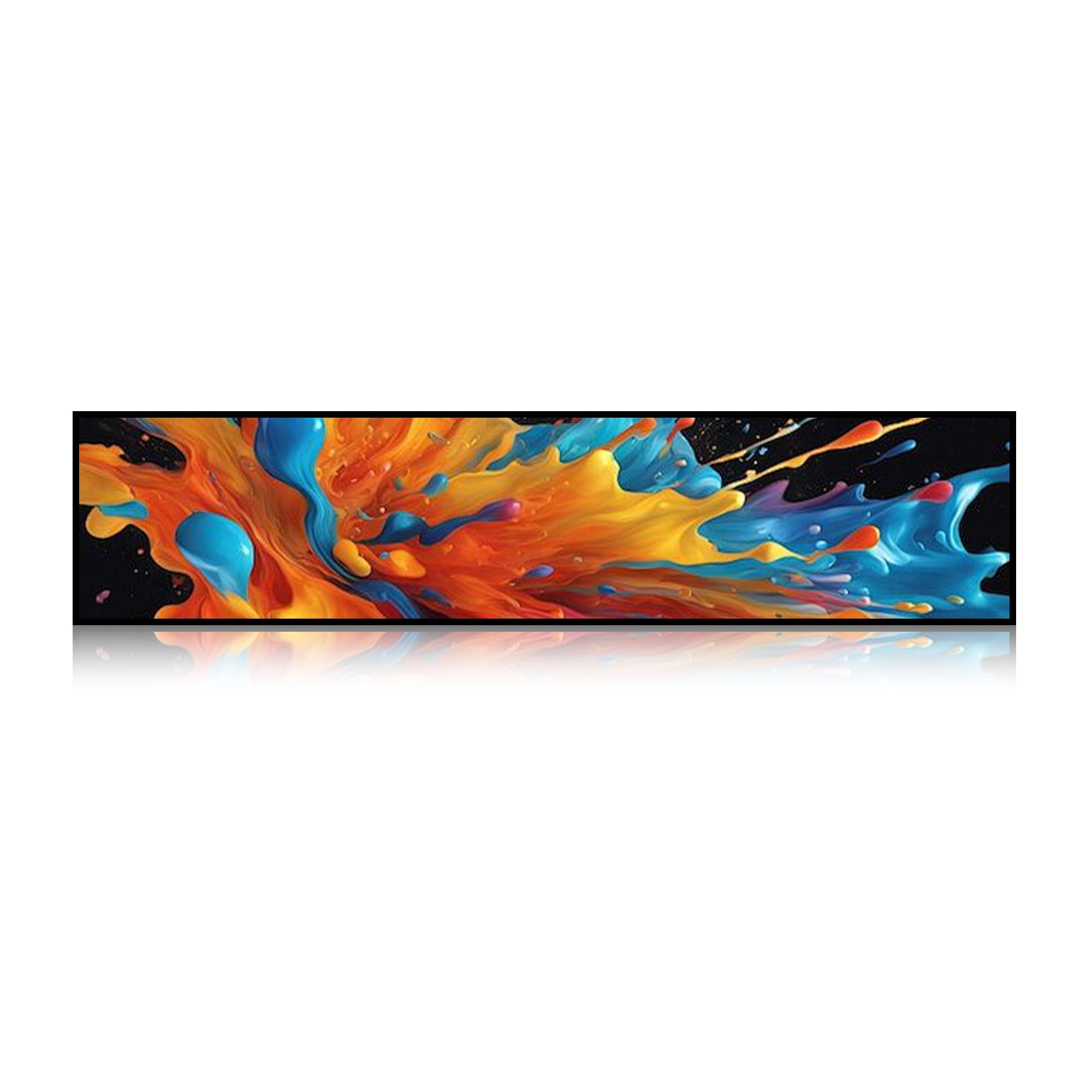 Écran LCD étiré Android de 28,1 pouces (698,5 × 140 mm) pour les rayons des magasins | Plateforme cloud / Application mobile / Support USB