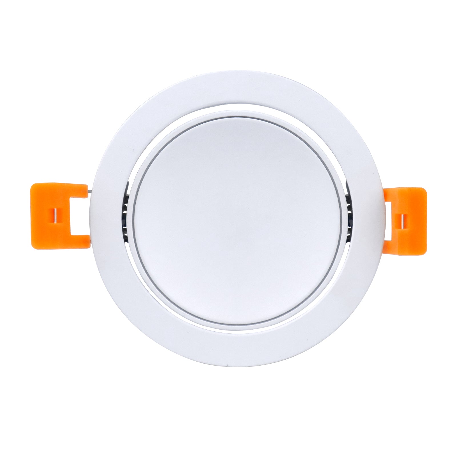 Spot LED givré ultra-mince réglable série ECO-5 – Boîtier blanc – Intensité variable TRIAC – 5 W (découpe de 3 po) – Paquet de 4 – 3 000 K à 6 000 K – 100 à 130 V / 200 à 240 V