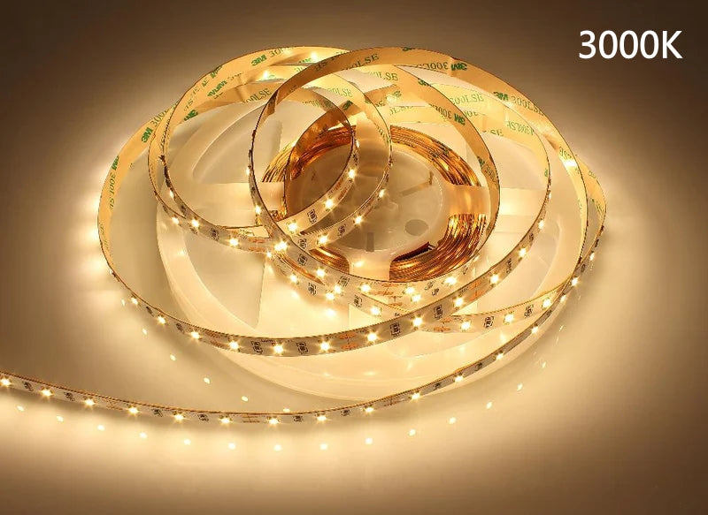 Bande lumineuse LED flexible SMD2835 600 LED 12 V 60 W, 5 mètres, couleur réelle, IRC95+