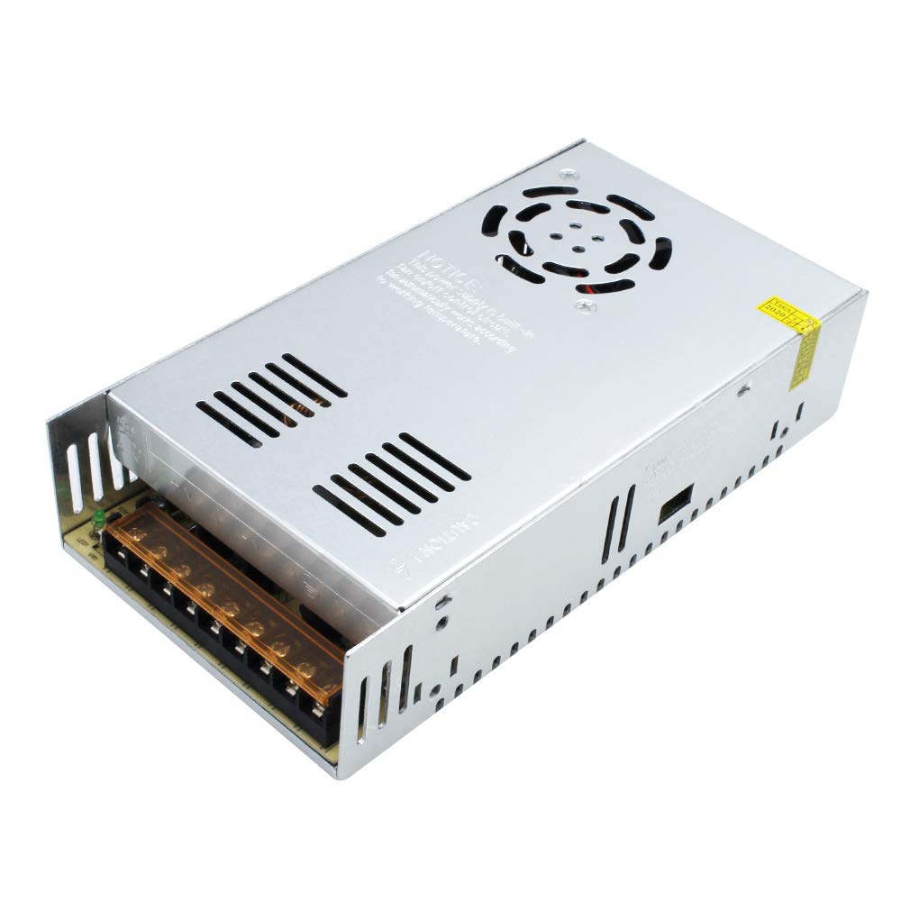 DC 12 V/24 V Schaltnetzteil 300 W–600 W, AC 110/220 V Eingang, Hochleistungs-LED-Treibertransformator, Kühllüfter-Metallgehäuse, CE/FCC/RoHS-zertifiziert