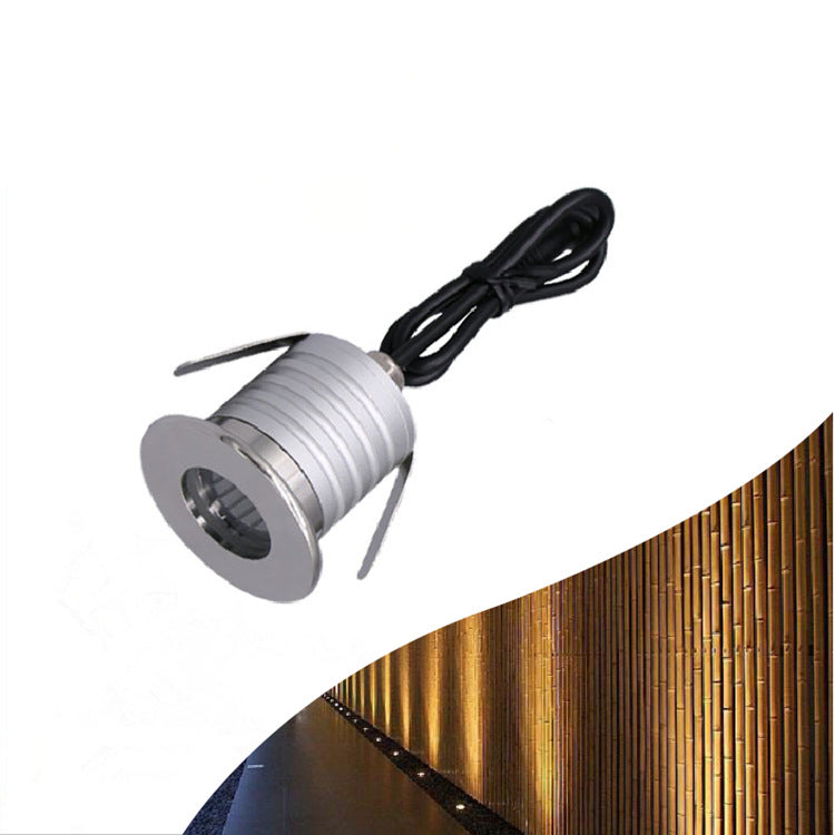 Lot de 8 mini spots LED ronds et étanches pour sol, 1 W, 12 V CC, IP67, ouverture de 20 mm, livraison gratuite