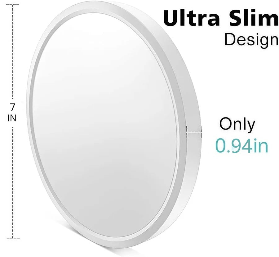 7 Inch Round LED Ceiling Light – 12W – White – 3000K / 4500K / 5000K / 6500K – Flush Mount Ceiling Light – Local Stock (US/UK)
