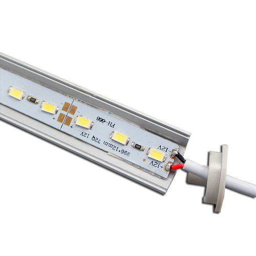 V02 Silver Aluminum Rigid LED Strip Light - 16×16mm | DC12V | SMD5630 72 LEDs/M | 0.5M/1M | Warm White / Natural White / Cool White| Silver Finish | Non-Waterproof | for Indoor Accent & Display Lighting | 10 / 50PCS
