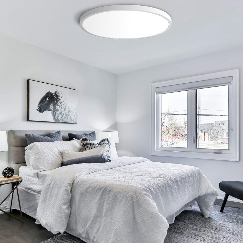 9 Inch Round LED Ceiling Light – 18W – White – 3000K / 4500K / 5000K / 6500K – Flush Mount Ceiling Light – Local Stock (UK/US)