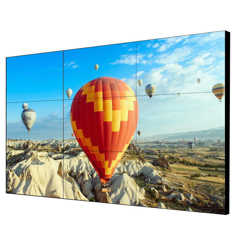 49-Zoll-BOE-LCD-Videowand – 3x3-Kit (9 Panels) | 1920 x 1080 FHD | 500 Nits | Ultraschmaler Rahmen 3,5 mm | HDMI-Spleißer + Wandhalterung enthalten