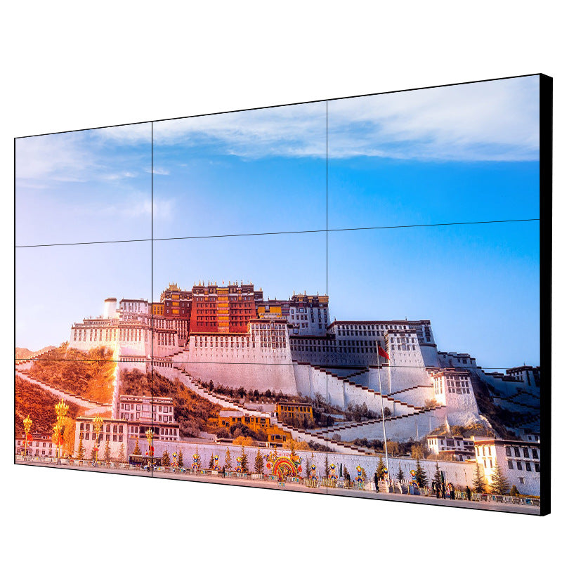 46-Zoll-BOE-LCD-Videowand – 3x3-Kit (9 Panels) | 1920 x 1080 FHD | 500 Nits | Ultraschmaler Rahmen 0,88 mm / 1,7 mm / 3,5 mm | HDMI-Spleißer + Wandhalterung im Lieferumfang enthalten