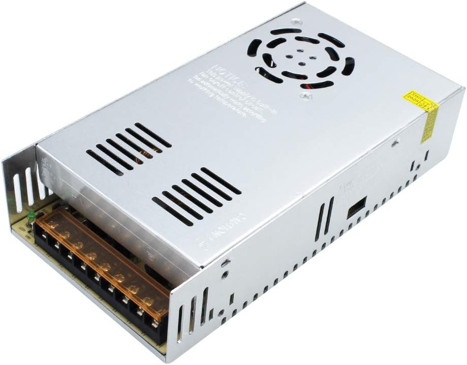 DC 12 V/24 V Schaltnetzteil 300 W–600 W, AC 110/220 V Eingang, Hochleistungs-LED-Treibertransformator, Kühllüfter-Metallgehäuse, CE/FCC/RoHS-zertifiziert
