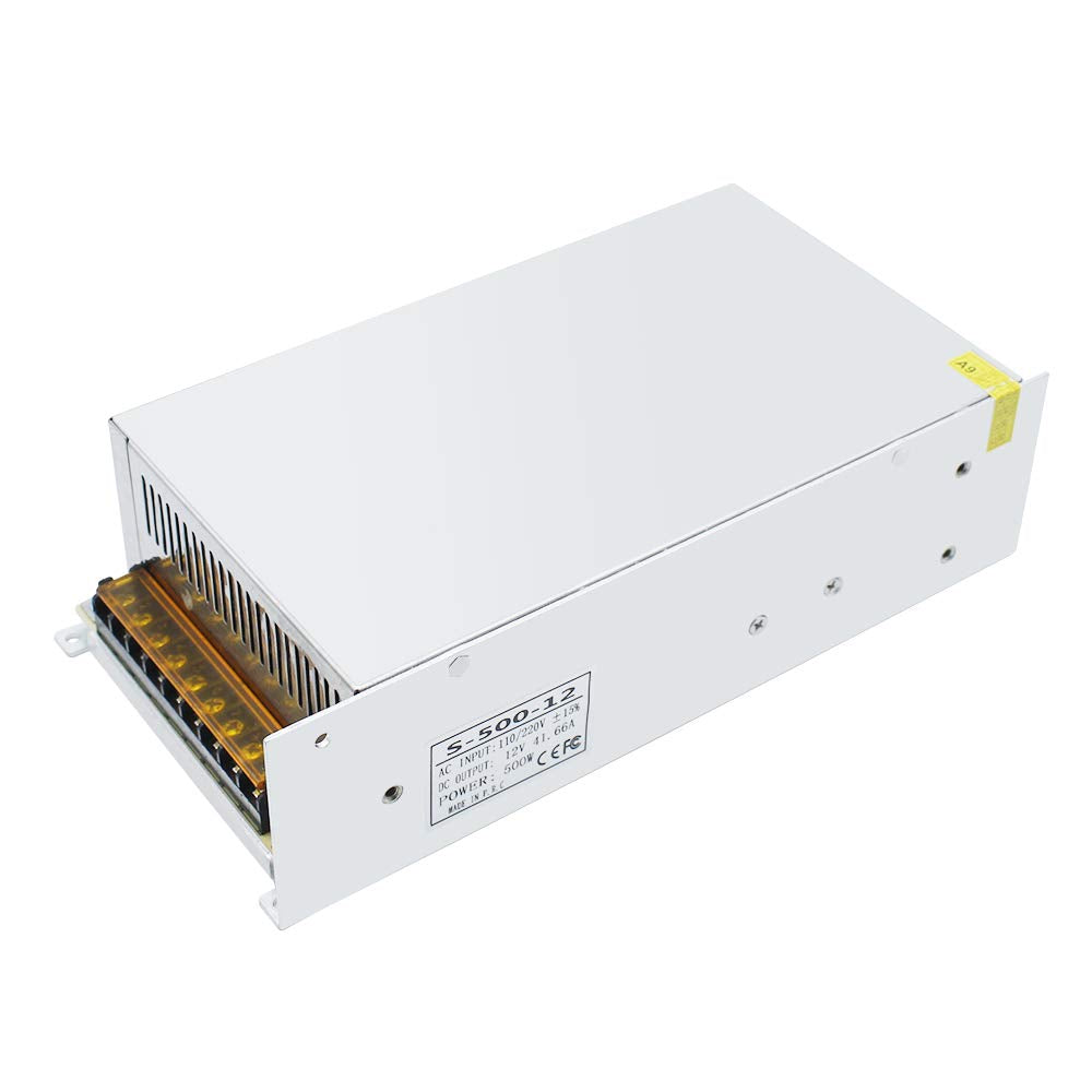 DC 12 V/24 V Schaltnetzteil 300 W–600 W, AC 110/220 V Eingang, Hochleistungs-LED-Treibertransformator, Kühllüfter-Metallgehäuse, CE/FCC/RoHS-zertifiziert