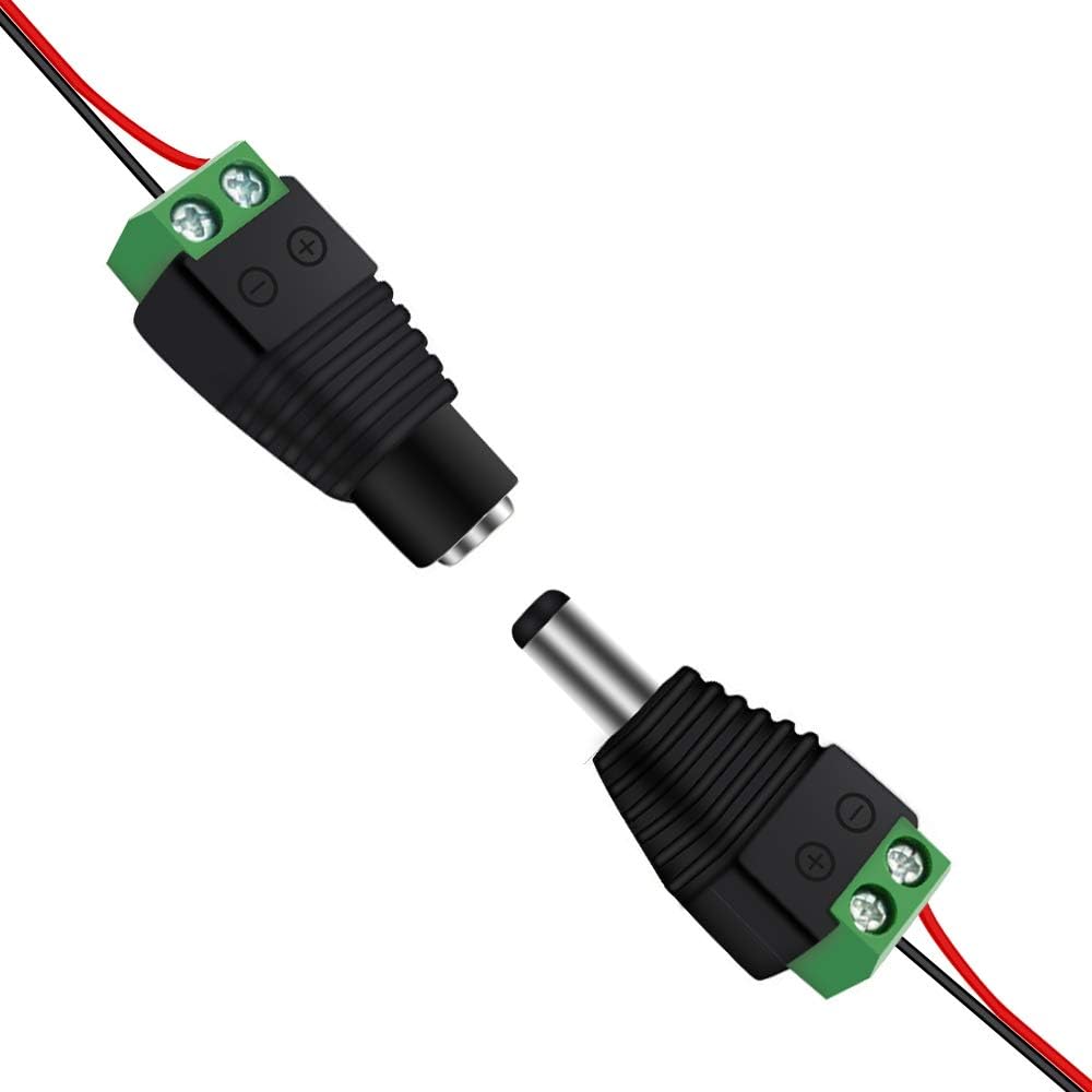 DC-Steckeradapter – 2,1 x 5,5 mm | Stecker / Buchse / Stecker + Buchse – Großhandel, Mindestbestellmenge 500 Stück | Direkt ab Werk