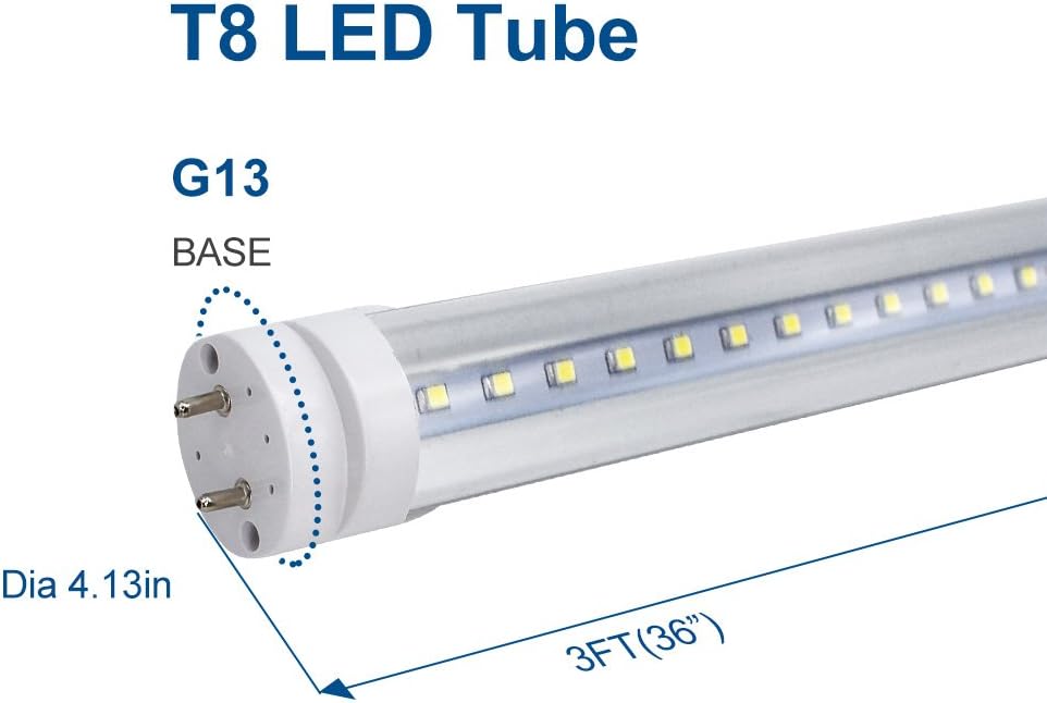 3ft T8 LED Tube Lamp – 15W – Retrofit Type – Frosted Cover – 3000K / 4000K / 5000K – 4-Pack or 20-Pack – Ballast Bypass – Non-Dimmable (AC90-240V)or 110V Dimmable
