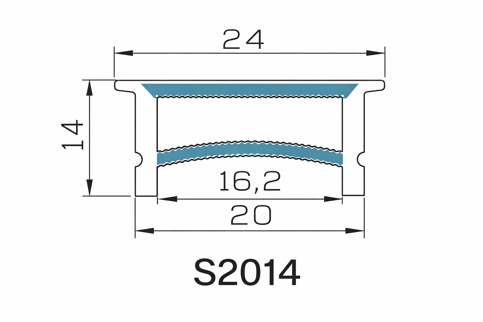 Neonlichtgehäuse – S2020 Schwarz | 20x20mm Silikon-LED-Kanalsystem | IP67 wasserdicht | 12mm Leiterplattenbreite | 164FT/50M | Lagerbestand US/UK/DE