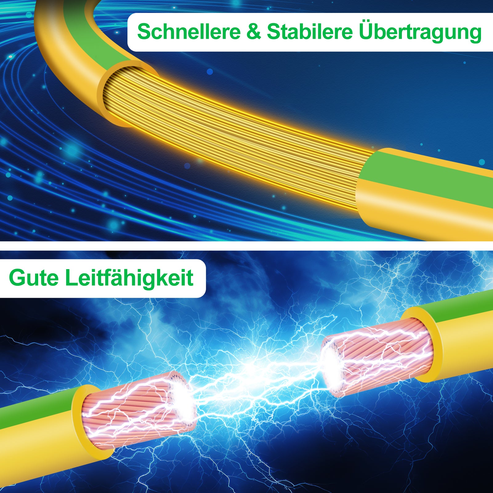 4mm² Earth Wire 10m–30m, PVC Insulated Grounding Cable Green-Yellow, Flexible Electrical Wire for Grounding Applications, Power Distribution and Installations