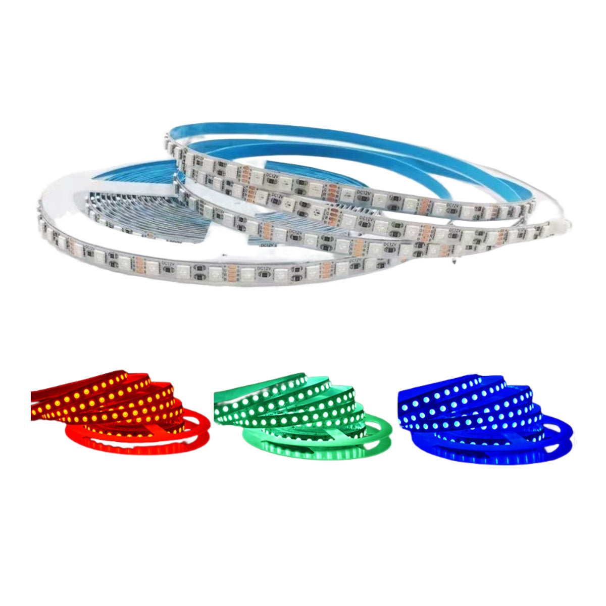 5MM Wide SMD3535 RGB LED Strip Light - DC12V | 120 LEDs/M | 5mm PCB | IP00 / IP67 | for Mirror, Kitchen Cabinet, Bedroom | 5/50M