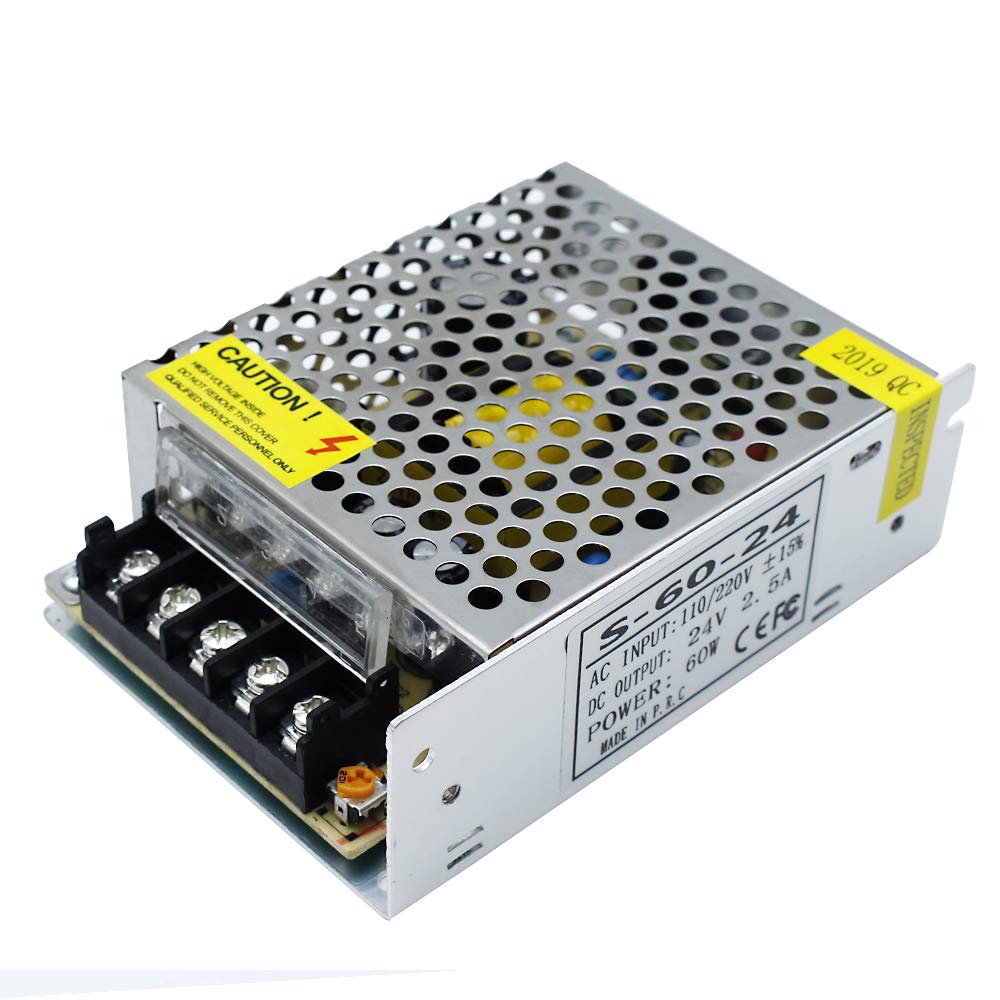 DC 12 V/24 V Schaltnetzteil 60 W–250 W, AC 110/220 V Eingang, Konstantspannungs-LED-Treibertransformator, Metallgehäuse mit Schraubklemmen, CE/FCC/RoHS-zertifiziert