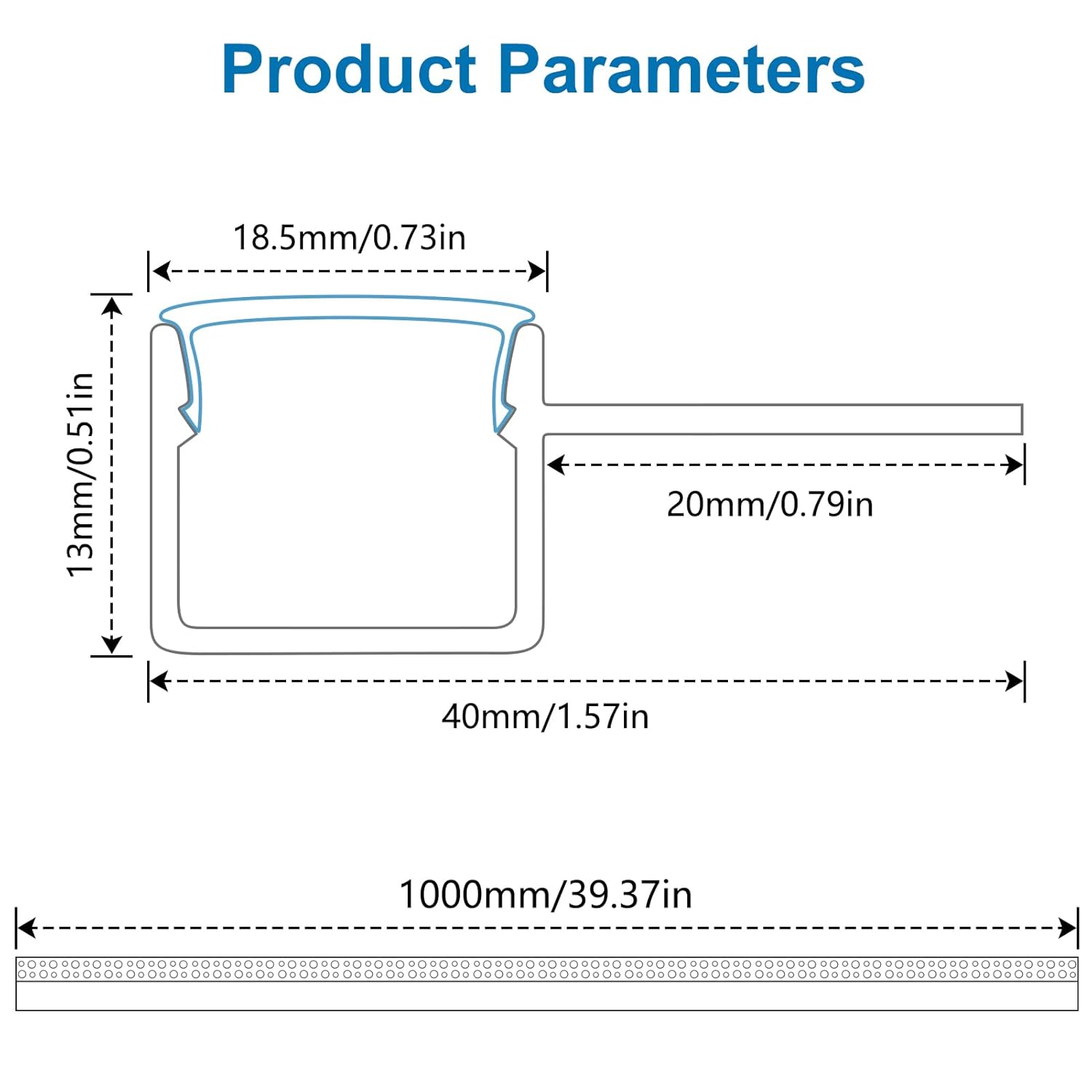 Profilés LED en aluminium pour cloison sèche, à encastrer sur une face – Compatibles avec des bandes LED de 1 à 20 mm | Argent | Revêtement blanc laiteux | 1/2/3 mètres | Argent | Revêtement blanc laiteux | Lot de 50/100