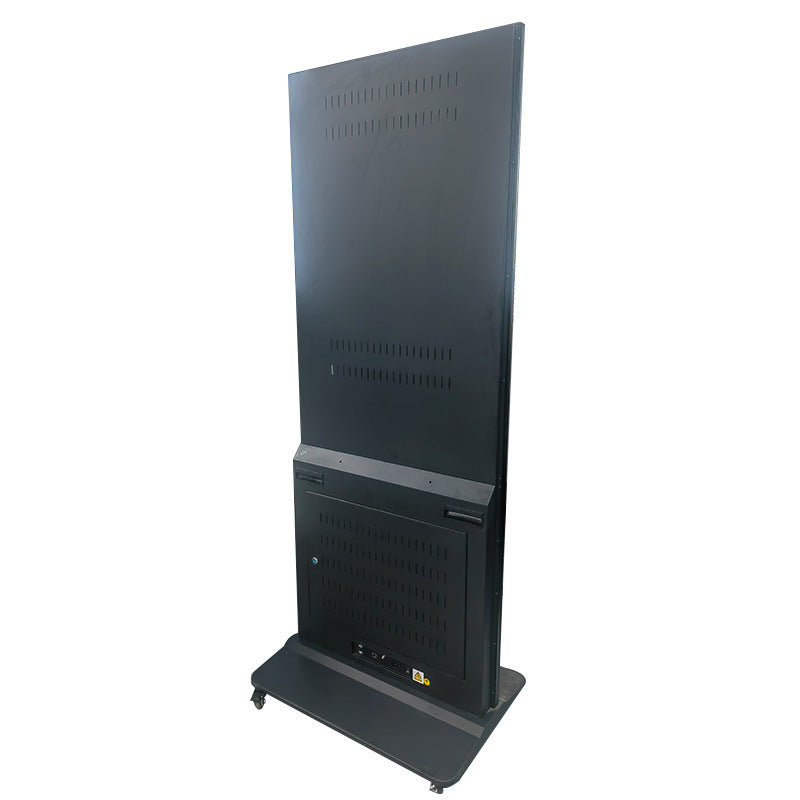 Lecteur publicitaire LCD simple face d'intérieur 65'' avec base roulante | Android RK3568 2 Go + 16 Go | Non tactile / Infrarouge / Tactile capacitif | CMS préinstallé