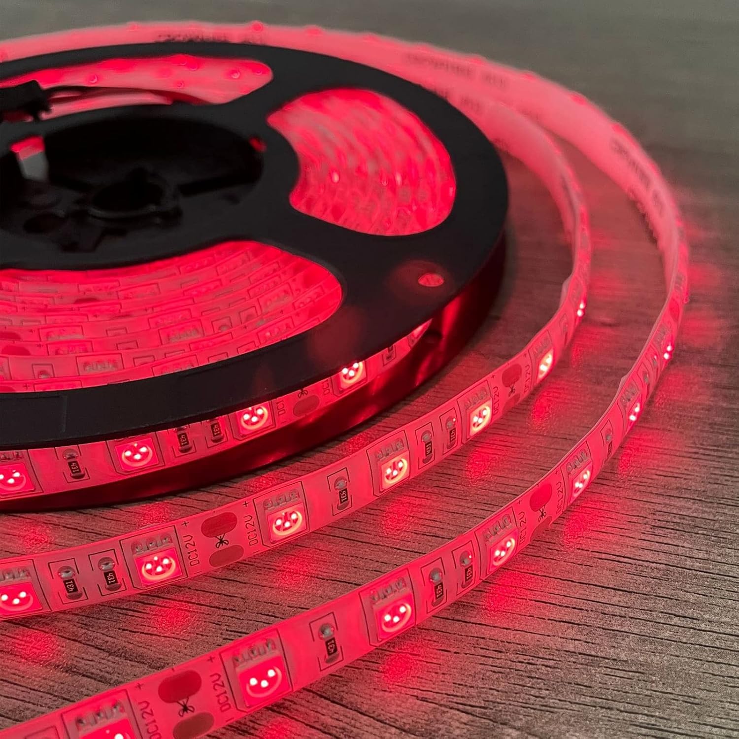 660–670nm SMD5050 DC12V Infrared LED Strip Light – High Power Red for Therapy & Plants, 30/60/120 LEDs/m, 5/50 Meters, IP00/IP65