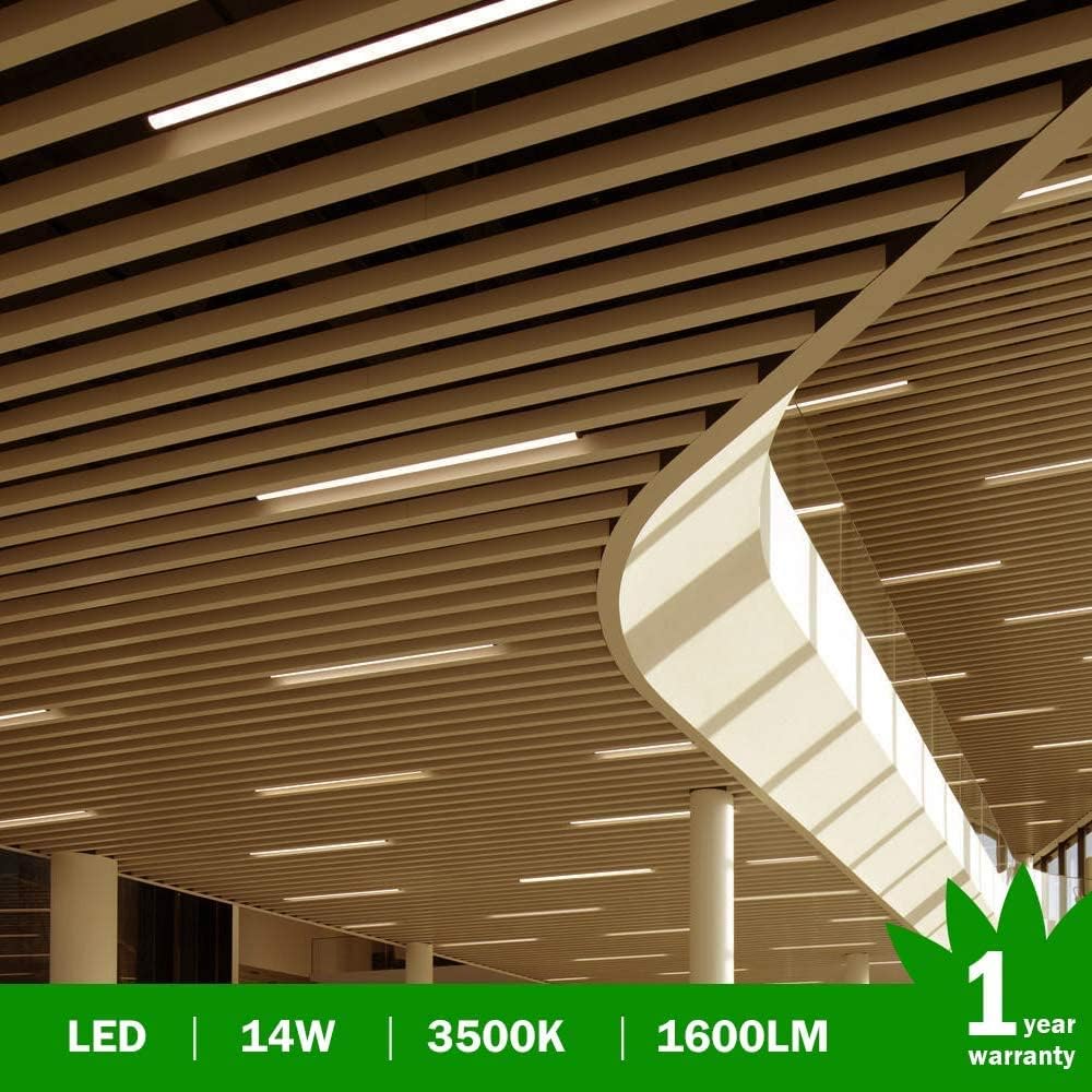 IT Series LED Shop Light – 3FT T5 Integrated Tube Fixture | 15W | Warm/Natural/Daylight White | Linkable Utility Garage Ceiling Light & Under Cabinet Lighting | Corded Electric with Built-in On/Off Switch | 4-Pack / 10-Pack | Non-Dimmable AC90–240V