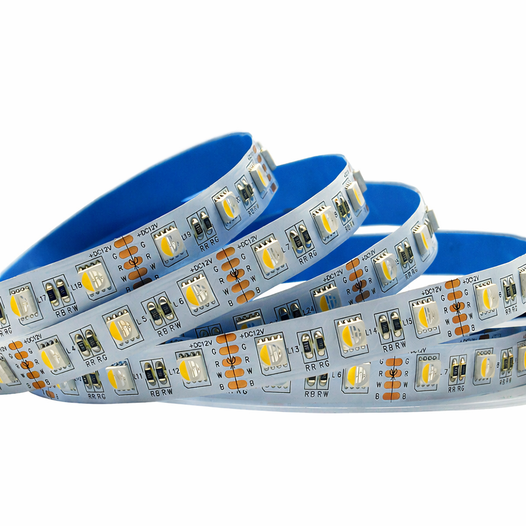 DC12V RGBW/RGBWW LED Strip Light - 12mm PCB | 4-In-1 SMD5050 60 LEDs/M | Non-Waterproof | for Mirror, Kitchen Cabinet, Bedroom | 5/50M