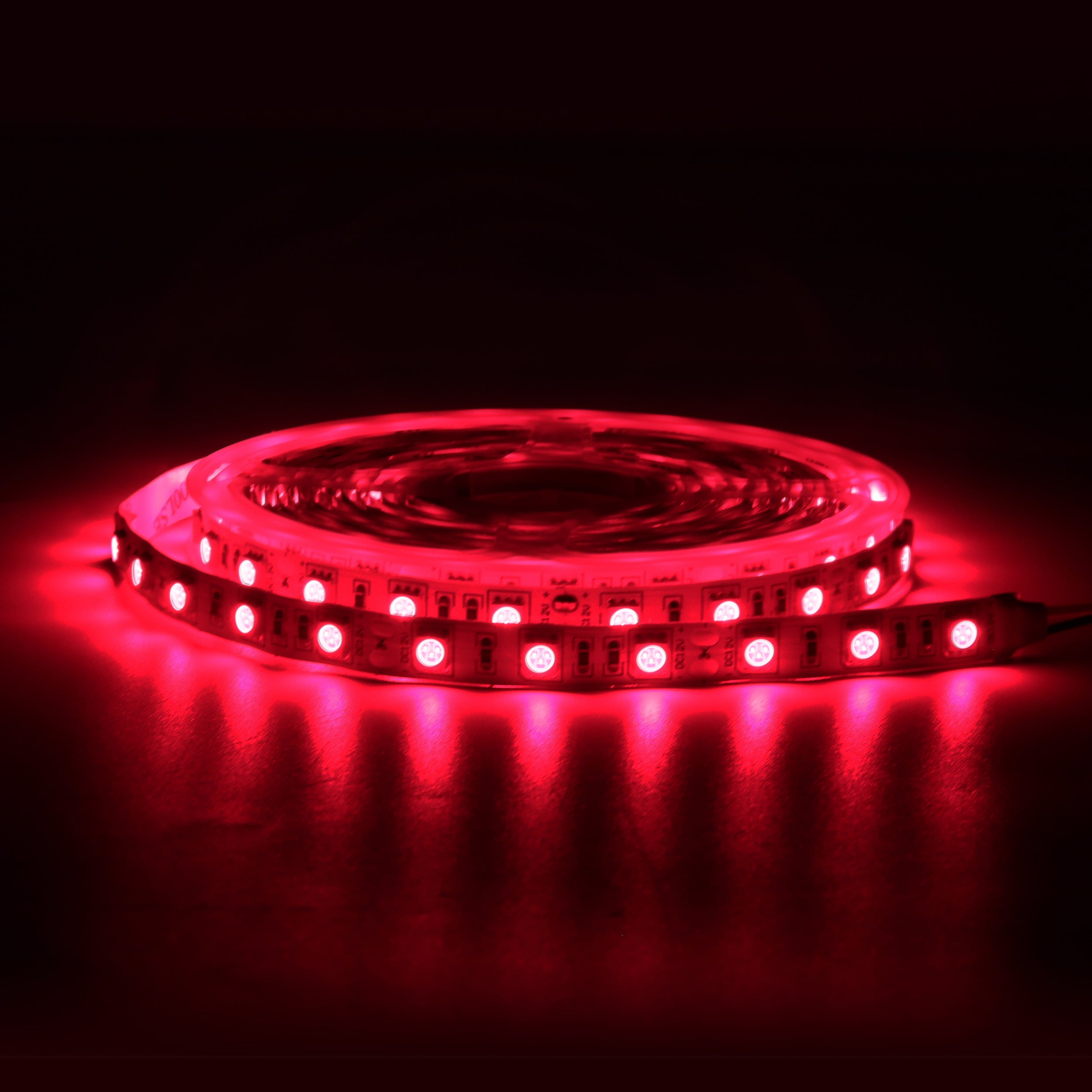 Bande lumineuse LED infrarouge SMD5050 DC12 V 730–735 nm – Rouge lointain haute puissance pour plantes, 30/60/120 LED/m, 5 mètres, IP00/IP65