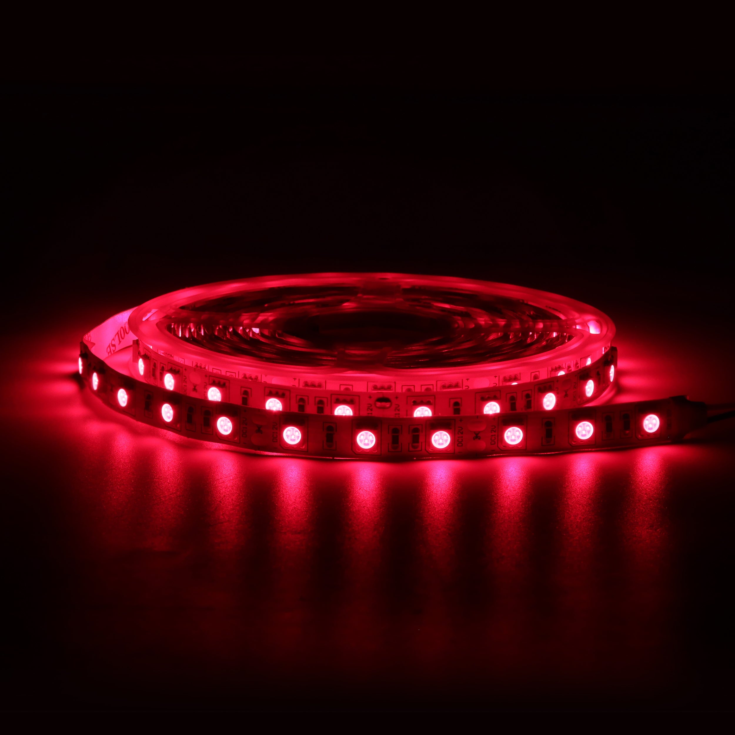 Bande lumineuse LED infrarouge SMD5050 850 nm DC12 V – Haute luminosité IR pour la sécurité, 30/60/120 LED/m, 5 mètres, IP00/IP65