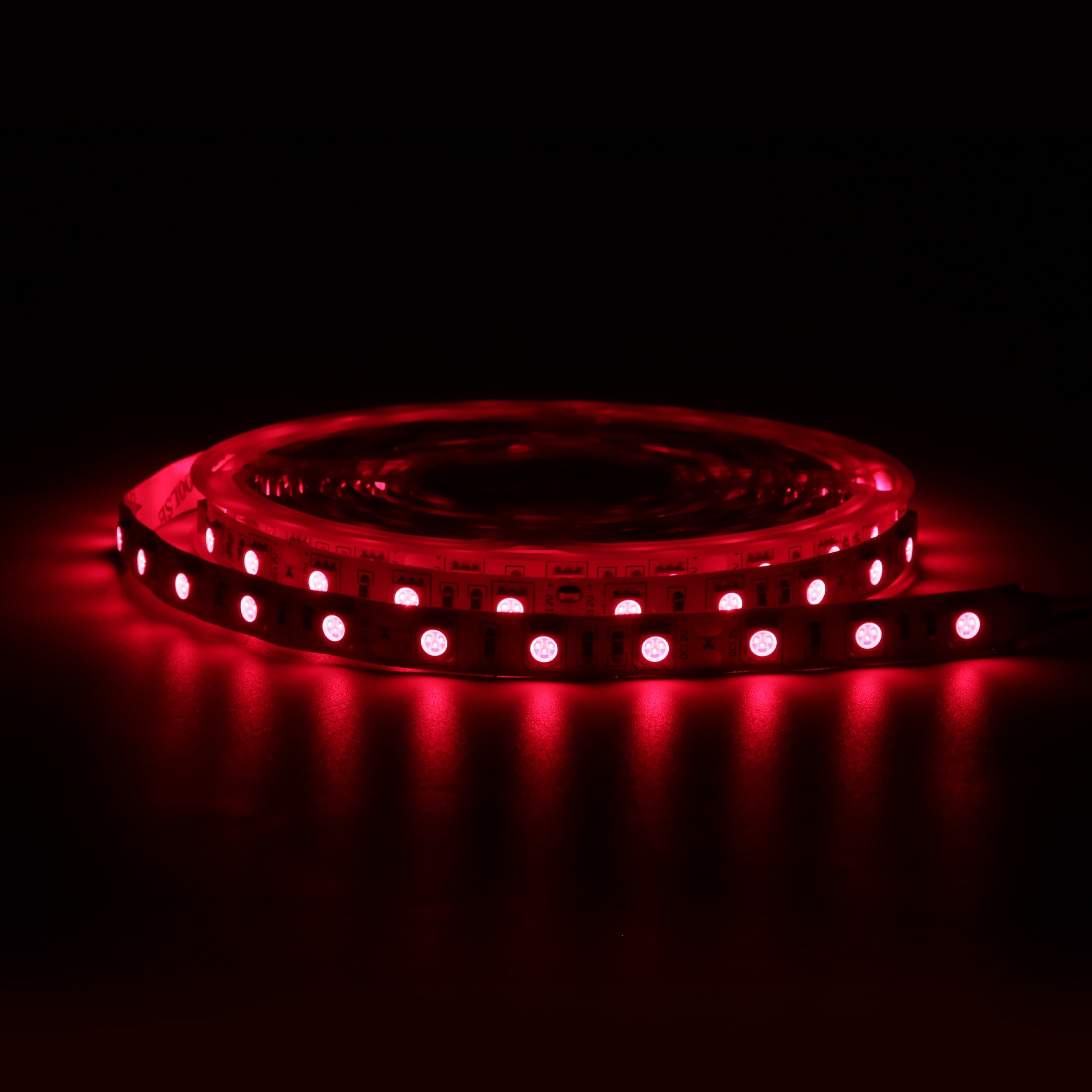 Bande lumineuse LED infrarouge SMD5050 810 nm DC12 V – Haute puissance proche infrarouge pour thérapie, 30/60/120 LED/m, 5 mètres, IP00/IP65